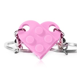Matching Couples Heart Keychain for Boyfriend Girlfriend Friendship BFF Cute Valentine's Day Gifts Stuff Presents Him Her Friends Set