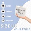BROOKSTONE Toilet Paper Holder Stand, Modern and Minimal Free Standing