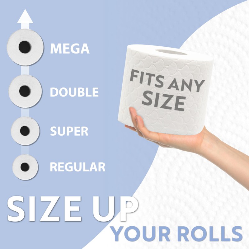 BROOKSTONE Toilet Paper Holder Stand, Modern and Minimal Free Standing