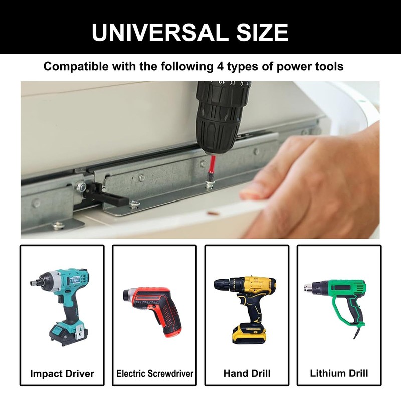 PH2 Magnetic Impact Driver Bits, Impact Duty Pozi-Drive Screwdrive S2