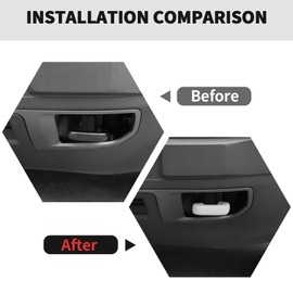 RT-TCZ Tow Hook Covers Bumper Tow Hook Covers Rubber Protector Cover Exterior Accessories for Ford Bronco Sport 2021-2025 (White)