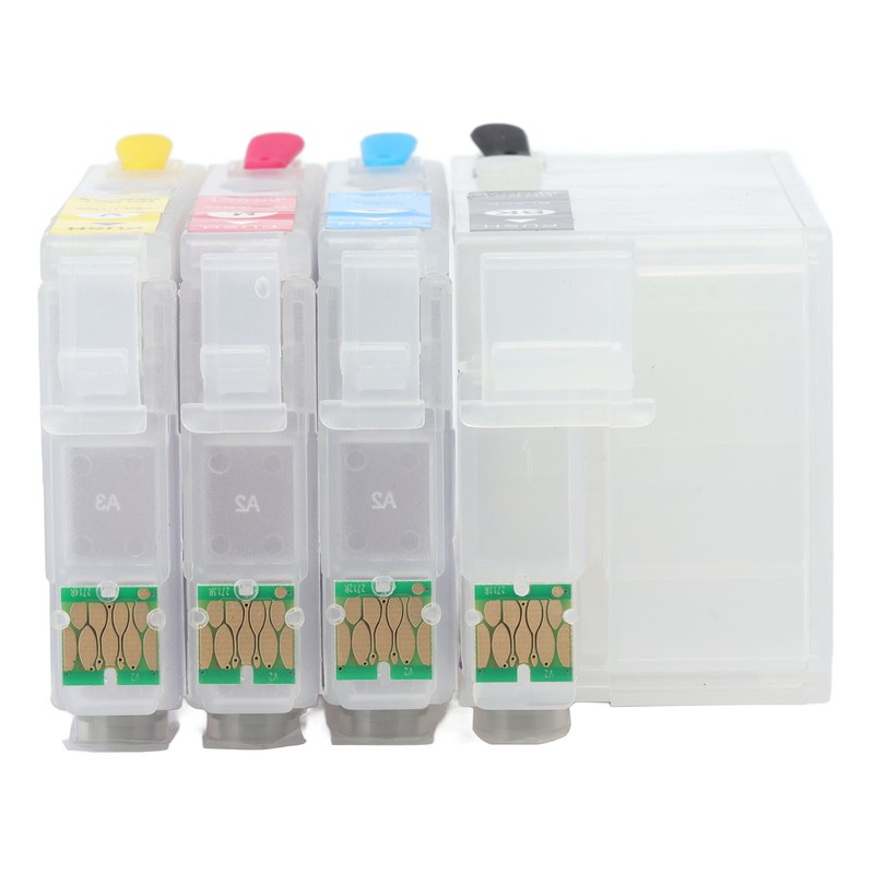 4 Colors Ink Cartridge with Permanent Chip Printer Refill Ink