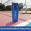 28oz & 17oz Protein Shaker Bottles with Blending Ball-Blue