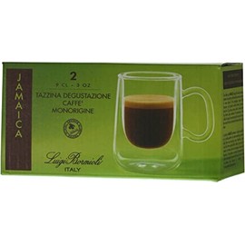 Bormioli Luigi 10663/01 Single Origin Coffee Cups, 2 Count Jamaica