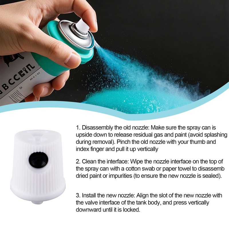 24pcs Spray Can Nozzle, Universal Spray Paint Caps Adapter for