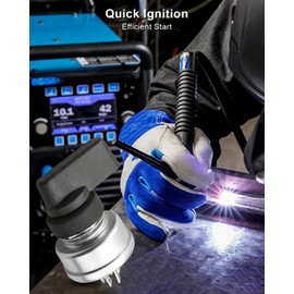 207073 Starter Ignition Switch Fits for Miller Welder Replace 76606 207110, 4 Position 5 Terminal Include Handle Lever