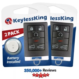 KeylessKing* 2 New Remote Start Keyless Entry Key Fob Control Replacement for OUC6000066 6b