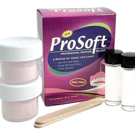 Prosoft revestimiento para dentaduras postizas 2 placas para dentaduras postizas.