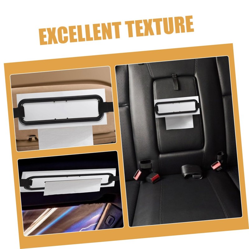 ULTECHNOVO 2Pcs Car Visor Tissue Holder Sun Visor Napkin Clip
