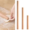 Pack of 3 Wooden Rolling Pin, Beech Wood Rolling Pin,