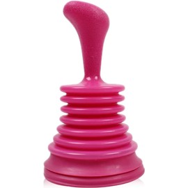 Professional Drain Plunger High-Performance Sink Unblocker for Bathrooms, Kitchens, Sinks, Bathtubs & Showers,Heavy-Duty Clog Remover with Ergonomic Handle-Pink