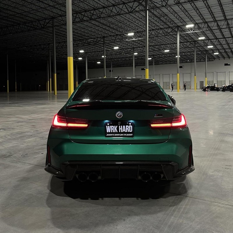 BLVD Daddy's Money But I'm Daddy Black License Plate Frame