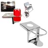 Folding Drink Holder, 304 Stainless Steel Fold Up Adjustable Drink