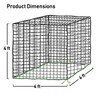 iaodia 4x4 ft Slow Hay Net Feeder for Horses, Durable
