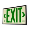 LFI Lights | Photoluminescent Exit Sign with Green Letters |