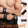 62cm/24.4in Weight Lifting Straps EVA Padded Bodybuilding Strength Training Wrist