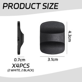CYNOSURETECH 4 Pieces Of Cup Lid Magnets, Cup Lid Anti-Spill Magnets, Cup Top Magnetic Sliders, Car Cup Water Bottle Cup Magnets, Magnetic Slider Replacement Parts