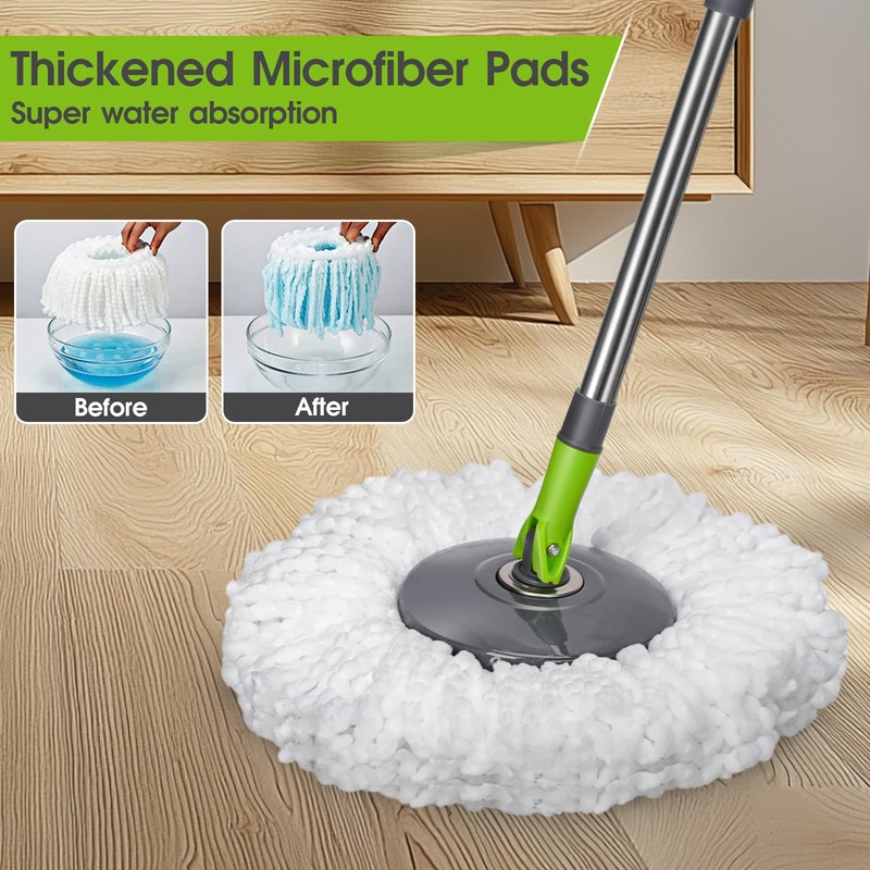 Spin Mop Bucket System,Masthome Pedal Spin Mop and Bucket with