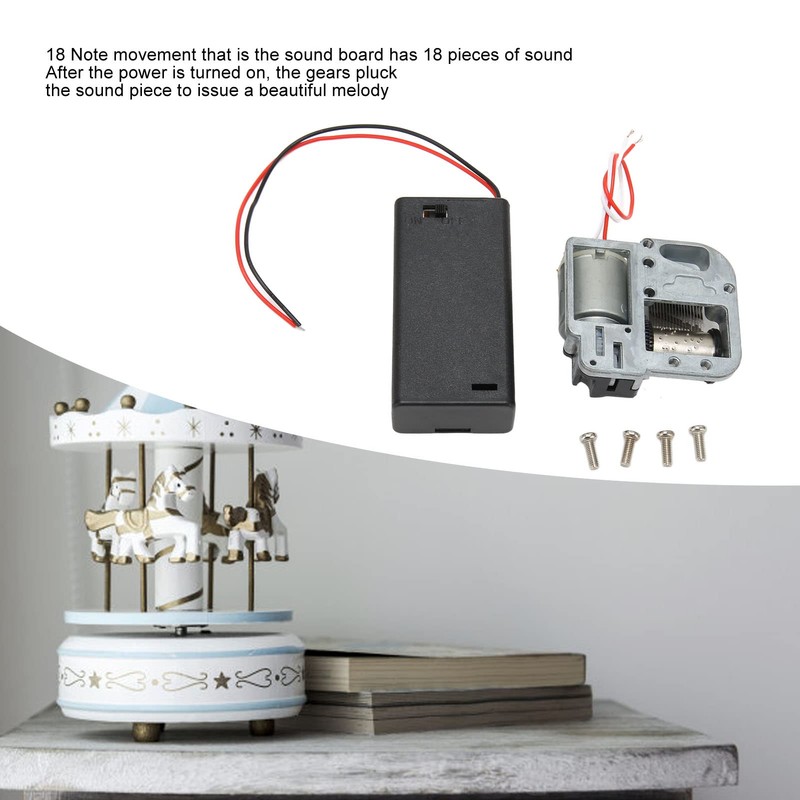 DIY Clock Movement Musical Movement 18 Note Wind-Up Movement DIY