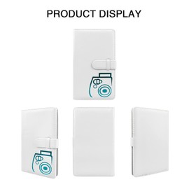 Instax Mini Photo Album 96 Pockets, MUZIRI KINOKOO Solid Color Album Suitable for Fuji Instax Mini EVO/Mini 12/11/9/8/7+/25/90 Instant Camera in White