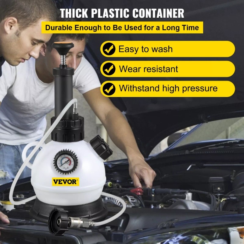 Vevor Purgador De Presion De Liquido De Frenos Con Manometro