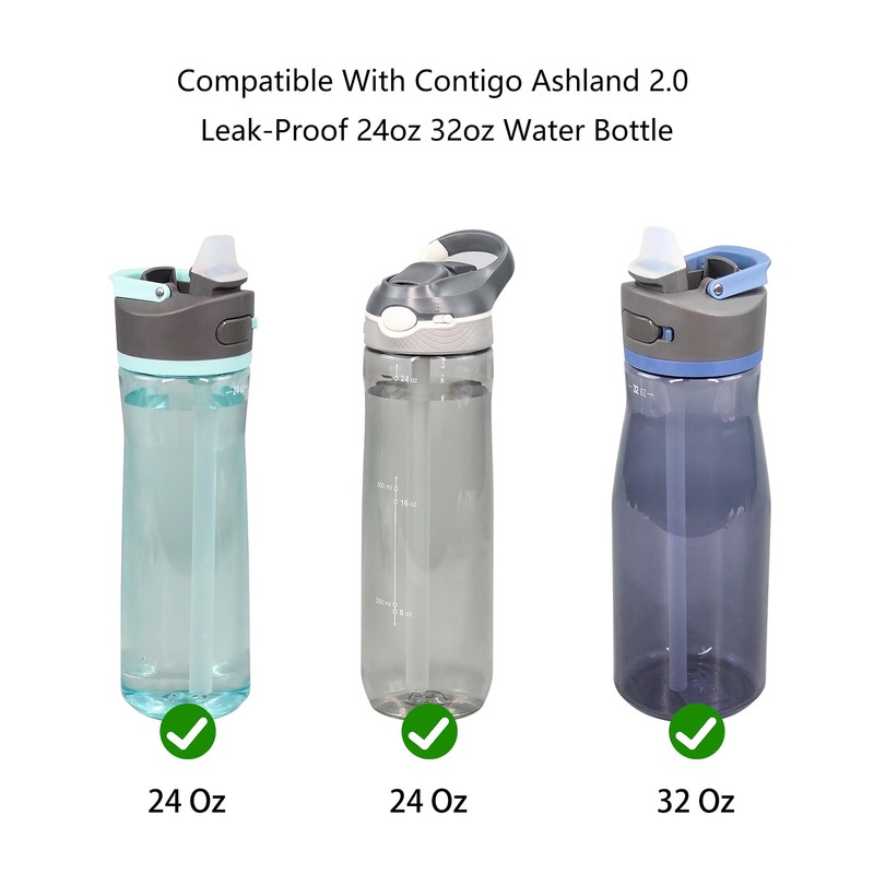 KLOWOAH Replacement Straws Compatible with Contigo Ashland 2.0 Leak-Proof 24oz