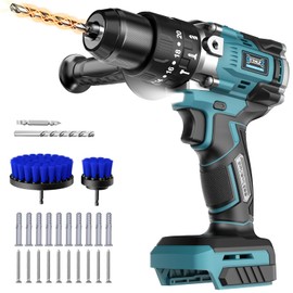 DIYtoolifz Cordless Power Drill Compatible with Makita 18v Battery: 3 Modes Electric Power Drill Kit Tool,1/2 Inch Keyless Chuck Cordless Impact Drills Set,Variable Speed for Home,Garden(No Battery)