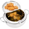 Deep Fryer Pot 304 Stainless Steel, 2.2L Frying Chicken Pot