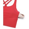 CRZ YOGA Womens Strappy Longline Sports Bra - Medium Impact