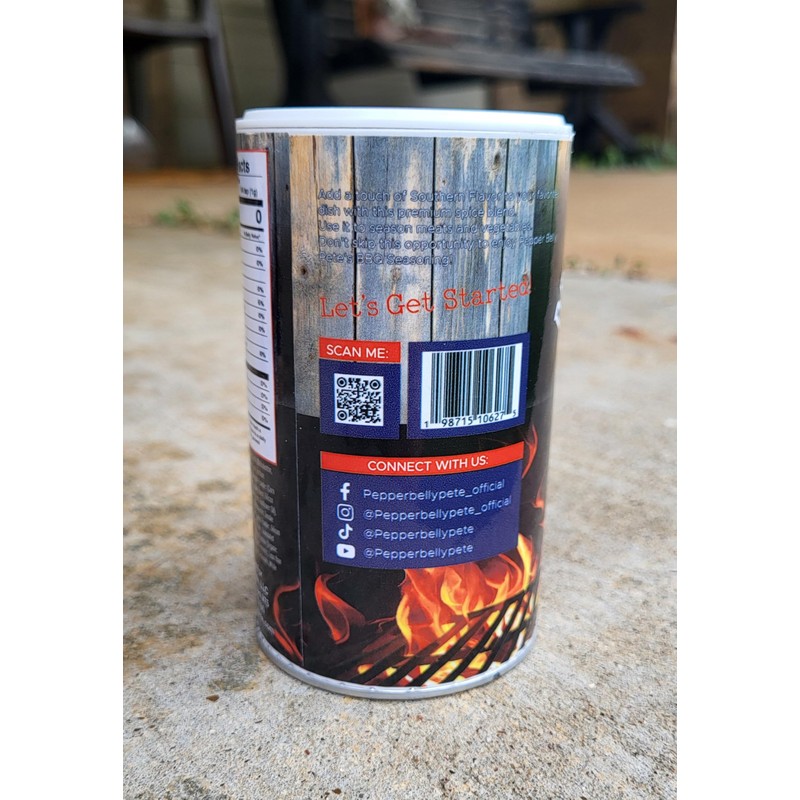 PEPPER BELLY PETE'S BBQ SEASONING, 8 OZ - 2 pack