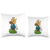Giraffe Doctor First aid kit Throw Pillow