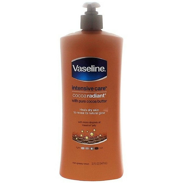 Vaseline Intensive Care Cocoa Radiant Lotion 32 oz (Pack of 6)