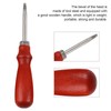 4pcs Leather Edger Professional Trimming Working Kit with Wooden Handle