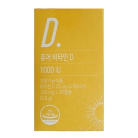 Nutrimore Pure Vitamin D 1000IU 30 tablets 1 box 1 month / 뉴트리모어 퓨어 비타민D 1000IU 30정 1박스 1개월