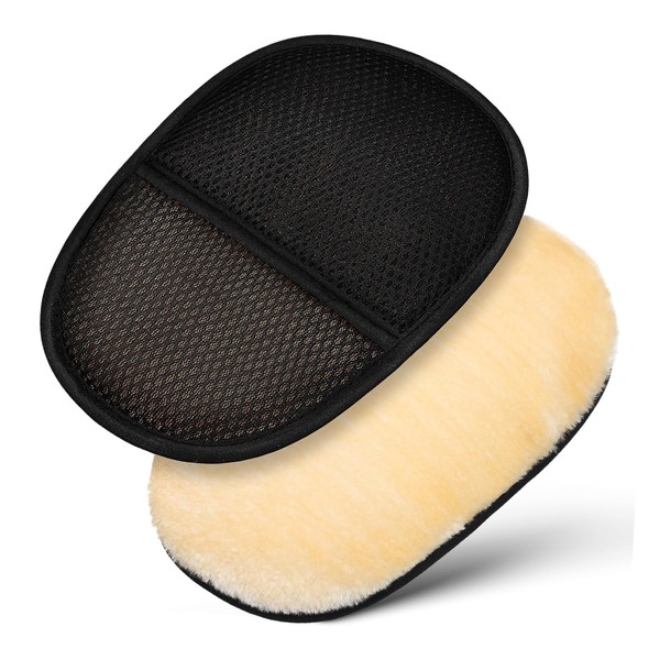 Alipis 2pcs Car Wash Mitts Durable Imitation Wool Dusting Gloves