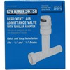 Studor 20391 Redi-Vent Air Admittance Valve with Tubular Tee Adapter,