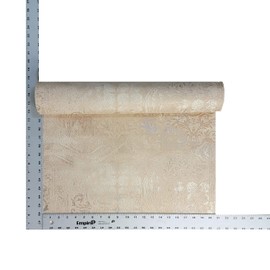 Zambaiti Parati Worn Vintage Damask wallcoverings Yellow Gold Silver Metallic Faux Plaster Textured Wallpaper