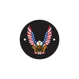 Kustom Cycle Parts American Flag Eagle Points/Timing Cover Compatible with Harley Davidson M8 Motor 2016 to Current. Made in The USA