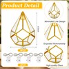 Tujoe 4 Set Gold Geometric Wedding Centerpieces for Table Modern