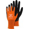 Wondergrip - Thermo Lite - WG-320O Safety Gloves - Double Latex Coating - Cold Protection - High Grip - Insulated & Ergonomic Fit - For Wet and Dry Conditions - Orange - Small