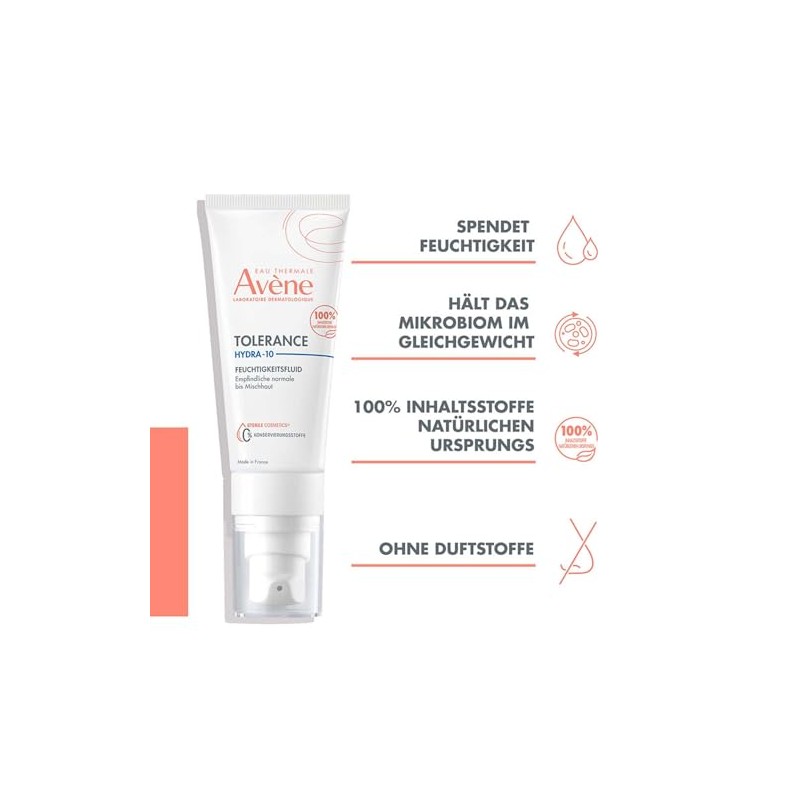 AVÈNE Tolérance - Hydra-10 Moisturising Fluid - 48 Hours Moisture