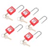 5 Sets 38mm Lockout Lock Insulation LOTO Nylon PA Steel