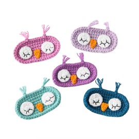 Crochet Knitted Hair Clips for Girls Children's Day Birthday Christmas Gifts Hair Accessories Clips Strong Hold Jaw Clamp for Thick Thin Hair Makeup Application (Owls)