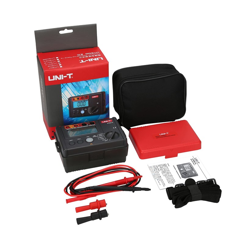 UNI-T Digital Megohmmeter UT501A Insulation Resistance Tester Multimeter, Electrician Megohm