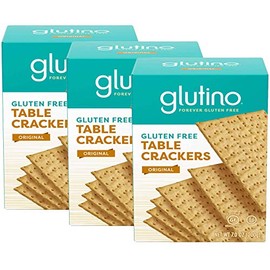 Glutino, Gluten Free Table Crackers 7 Oz (pack of 3)