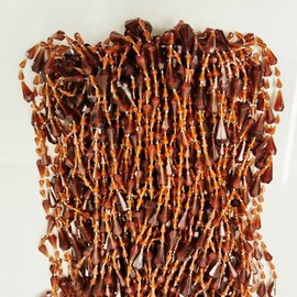 ave split Beaded Curtain Doorways Acrylic Hanging Door Beads String Curtains Tassel Room Divider Screen Decor for Doorway Window Living Room Wedding (042coffee, 39 inch x 78.7 inch), ES042