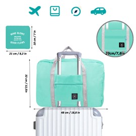 Foldable Travel Bag, Waterproof Hand Luggage Bags, Lightweight Hand Luggage, Luggage Bag, Suitable for Sports, Gym, Holiday, Black-4pcs, Unisex