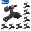 HOMOTEK 8 Pack Hinge Pin Oil Rubbed Bronze Door Stopper,Adjustable