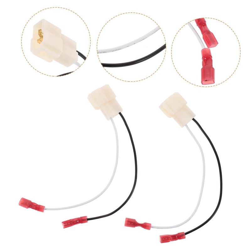 Zerodeko 1Pair Speaker Wire Harness Adapter Plug Car Accessory for