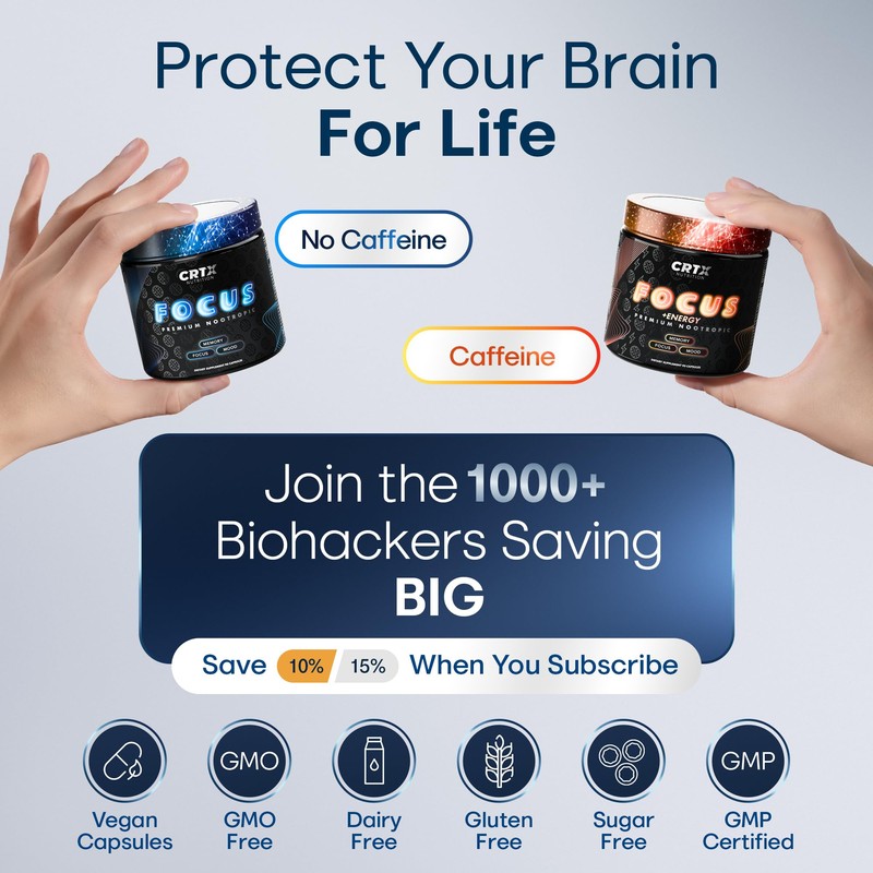 Nootropic Strongest Focus Supplement - Clinically Backed Ingredients Made in